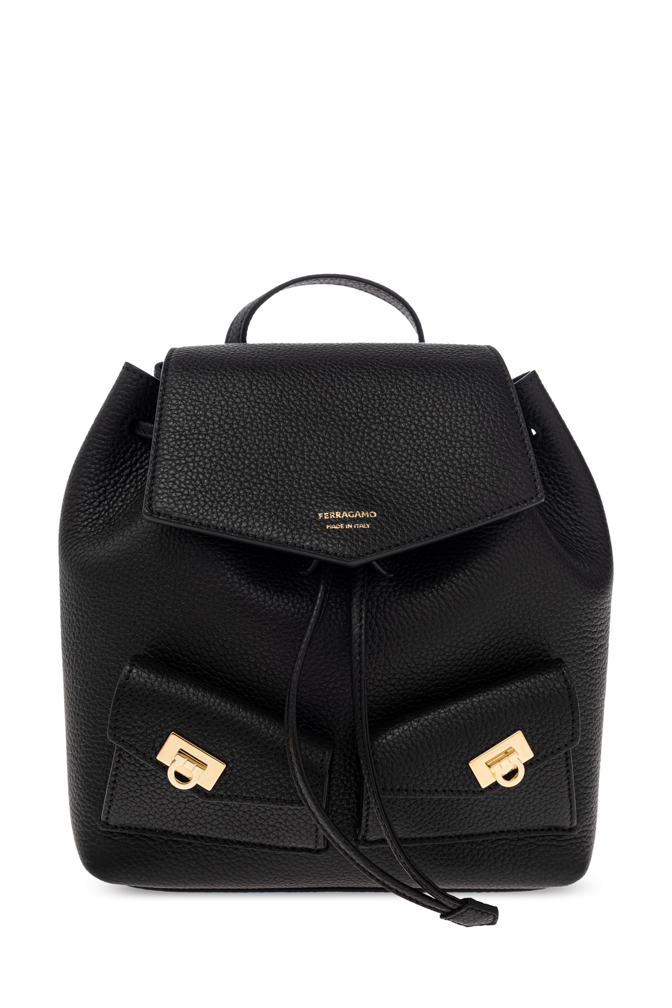 Black Leather backpack FERRAGAMO - Vitkac AS